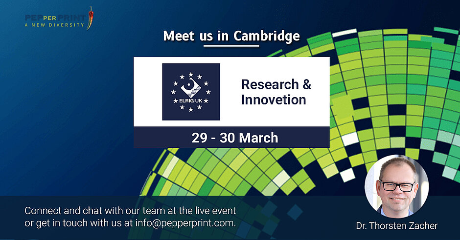 PEPperPRINT attends the ELRIG conference 2023 PEPperPRINT attends the ELRIG conference 2023